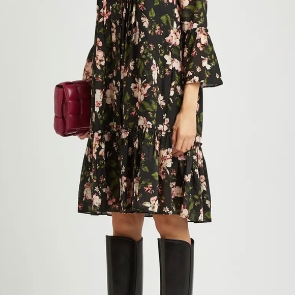 Erdem Winford Floral-Print Silk Dress - Picture 1 of 7